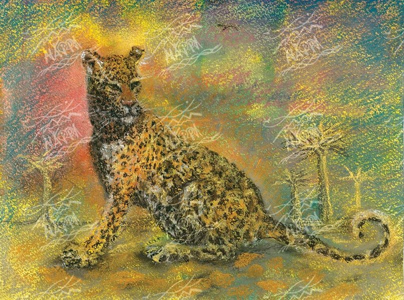 Леопард (художник Євгенія Ручка)